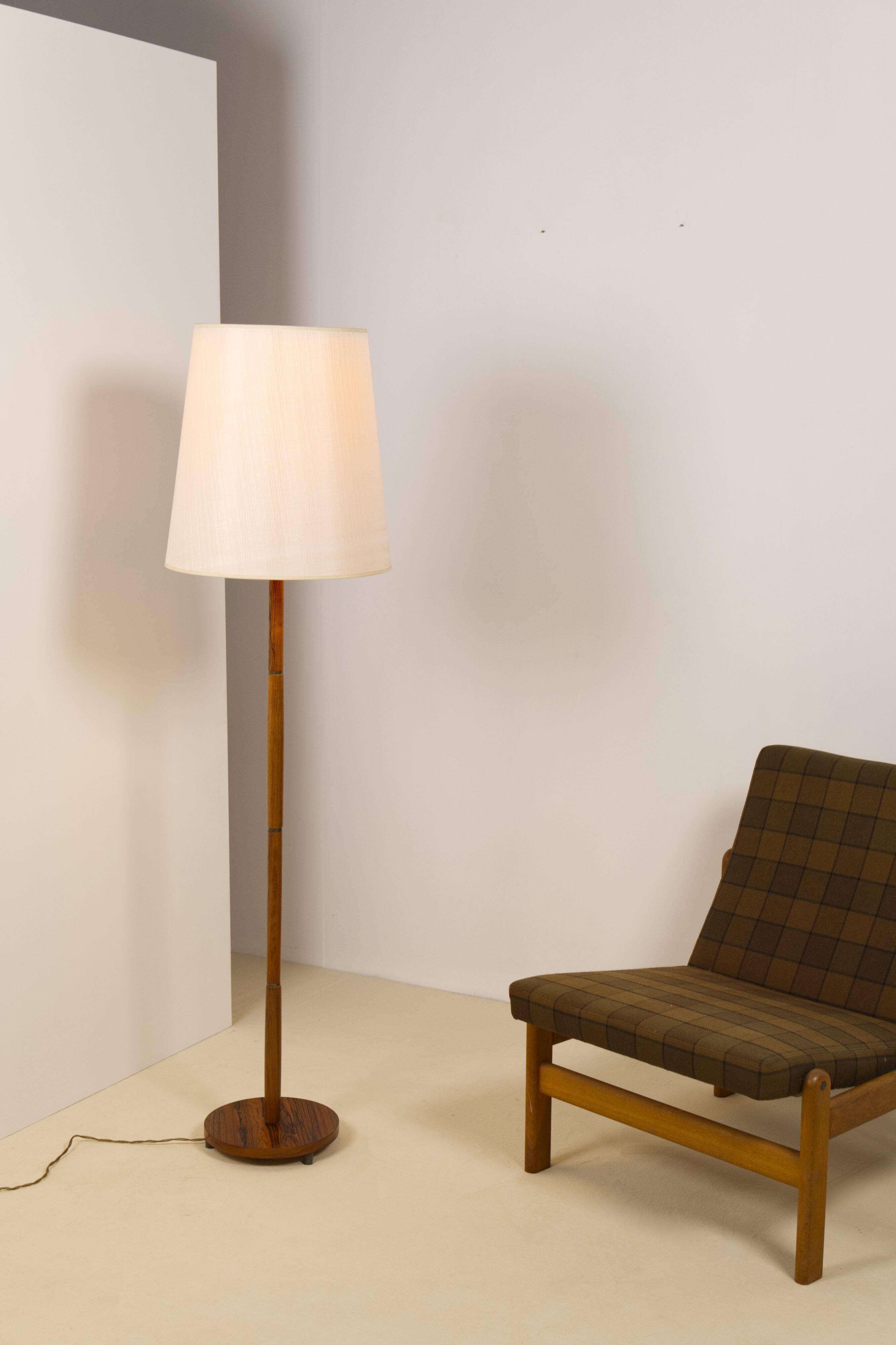 Rosewood floor lamp, Danish design, 1960s