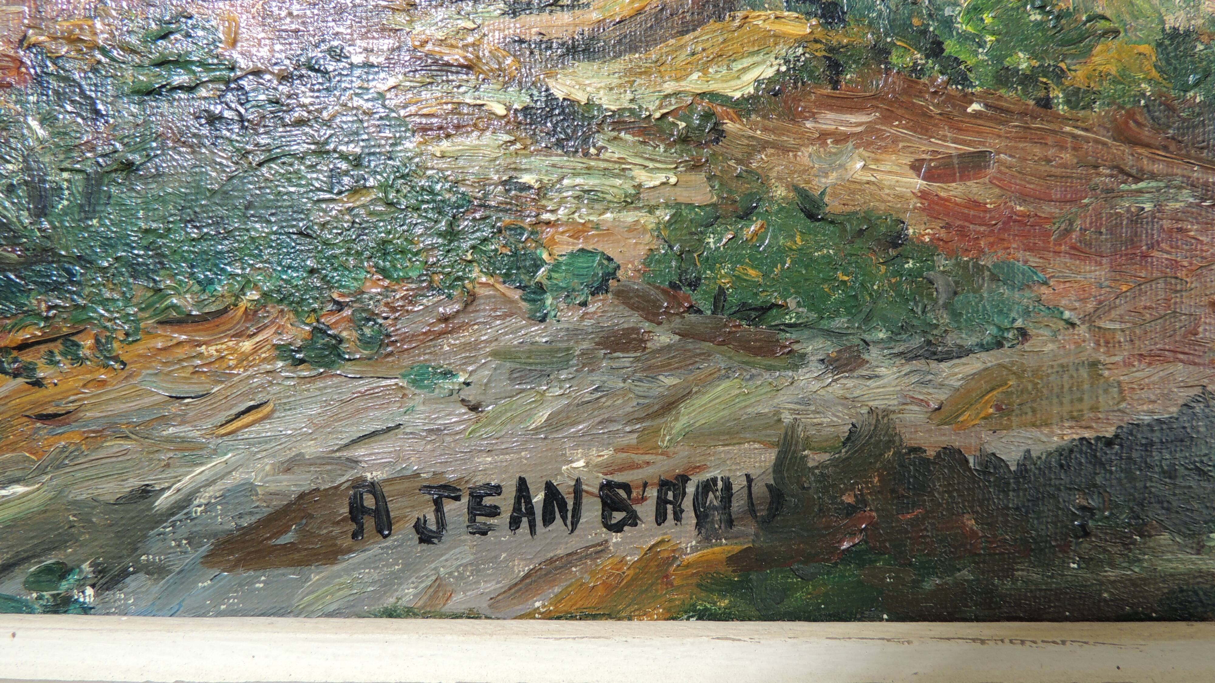 Oil painting on panels / Grange Hautes Pyrénées