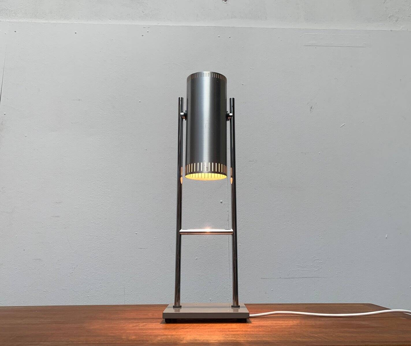 Danish mid-century Trombone table lamp by Jo Hammerborg for Fog & Mørup.