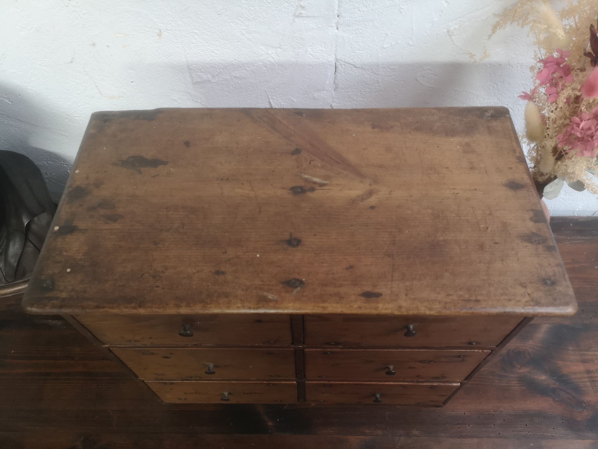 Old cabinet drawer 20-30s loom wood workshop