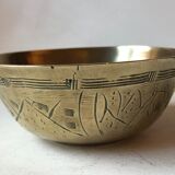 Set of brass Chinese cups