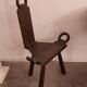 Chaise en bois sculpté