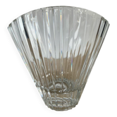 Vase éventail vintage en cristal