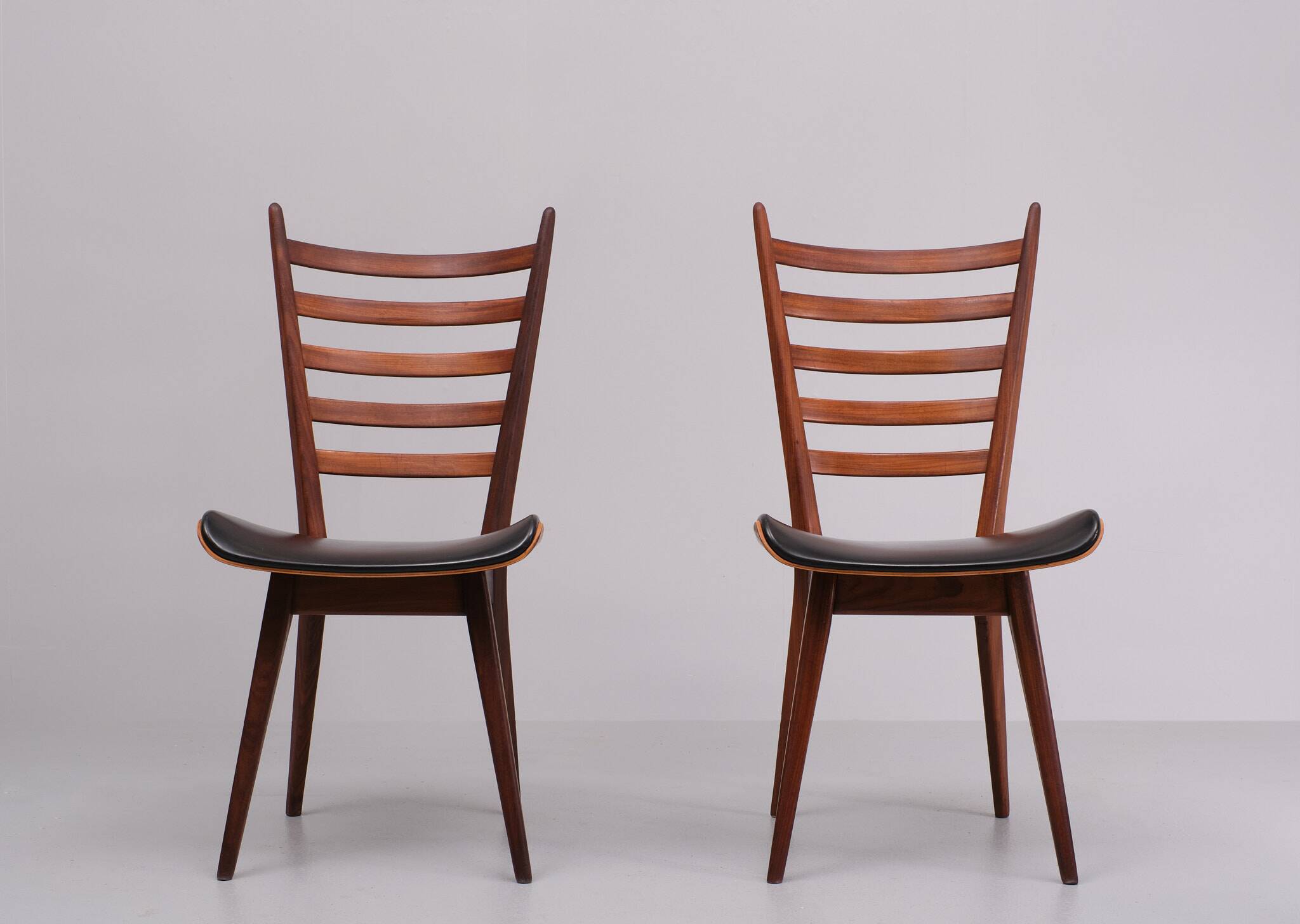 Cees Braakman curved ladder chairs 1950s Holland