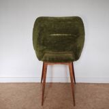 Chaise tonneau moumoute
