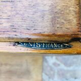 3 Casiers industriels à deux tiroirs en bois