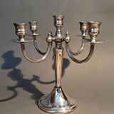 Silver plated 5 candle chandelier, England 1960.