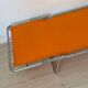 Orange and metal deckchair 1970