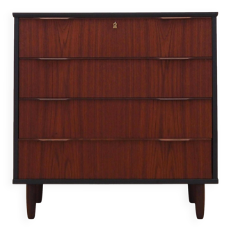 Teak chest of drawers, Danish design, 1970s, production: Denmark