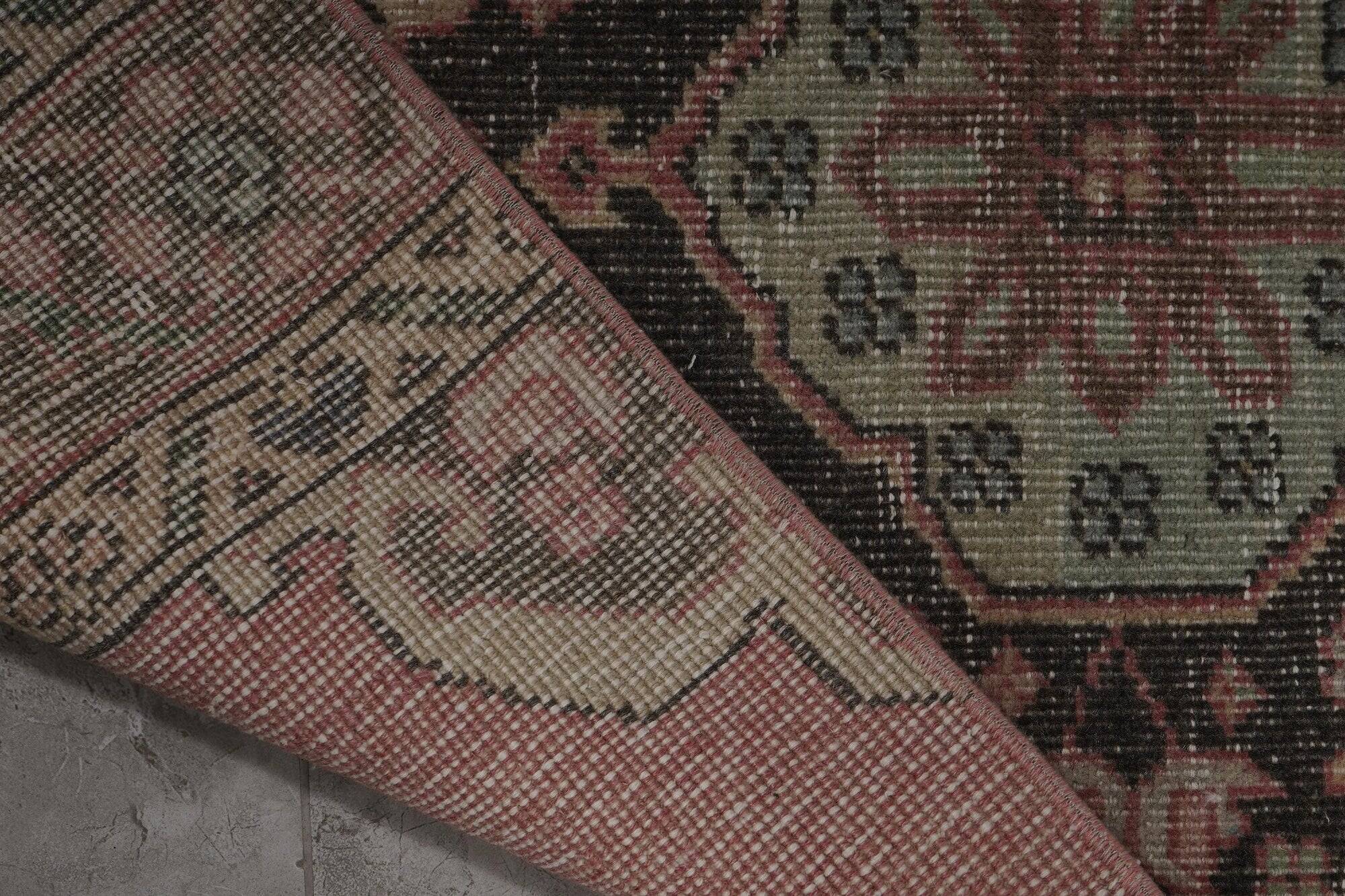 Vintage Turkish hallway rug 71x756 cm