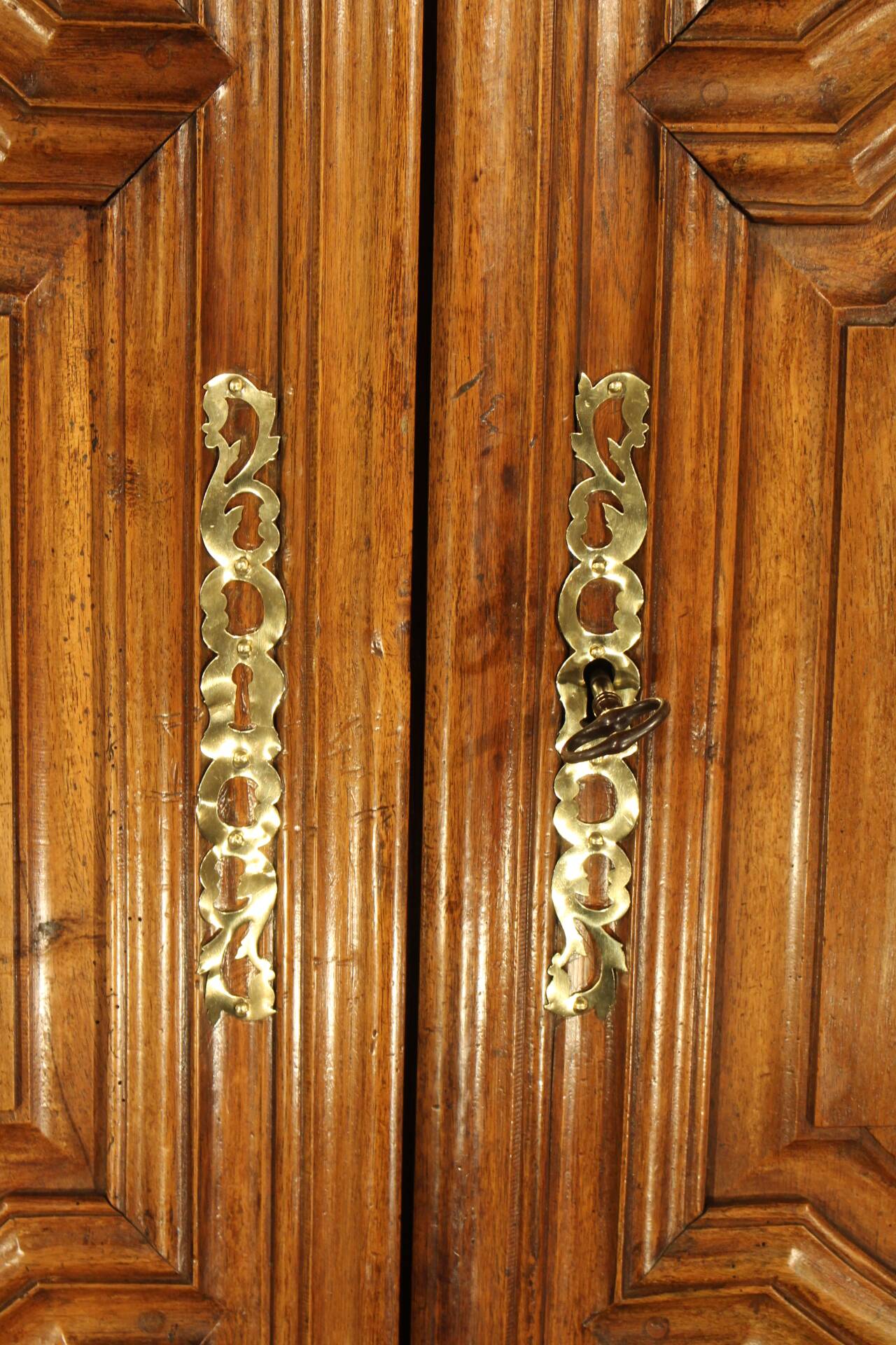 Walnut wardrobe 19th century