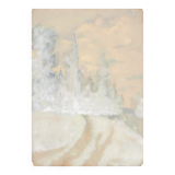 Painting path to the forest landscape