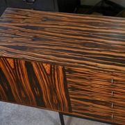 Designer sideboard in Gabonese ebony, 1 door, 12 drawers, 1960s