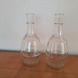 Pair of bistro style table decanters