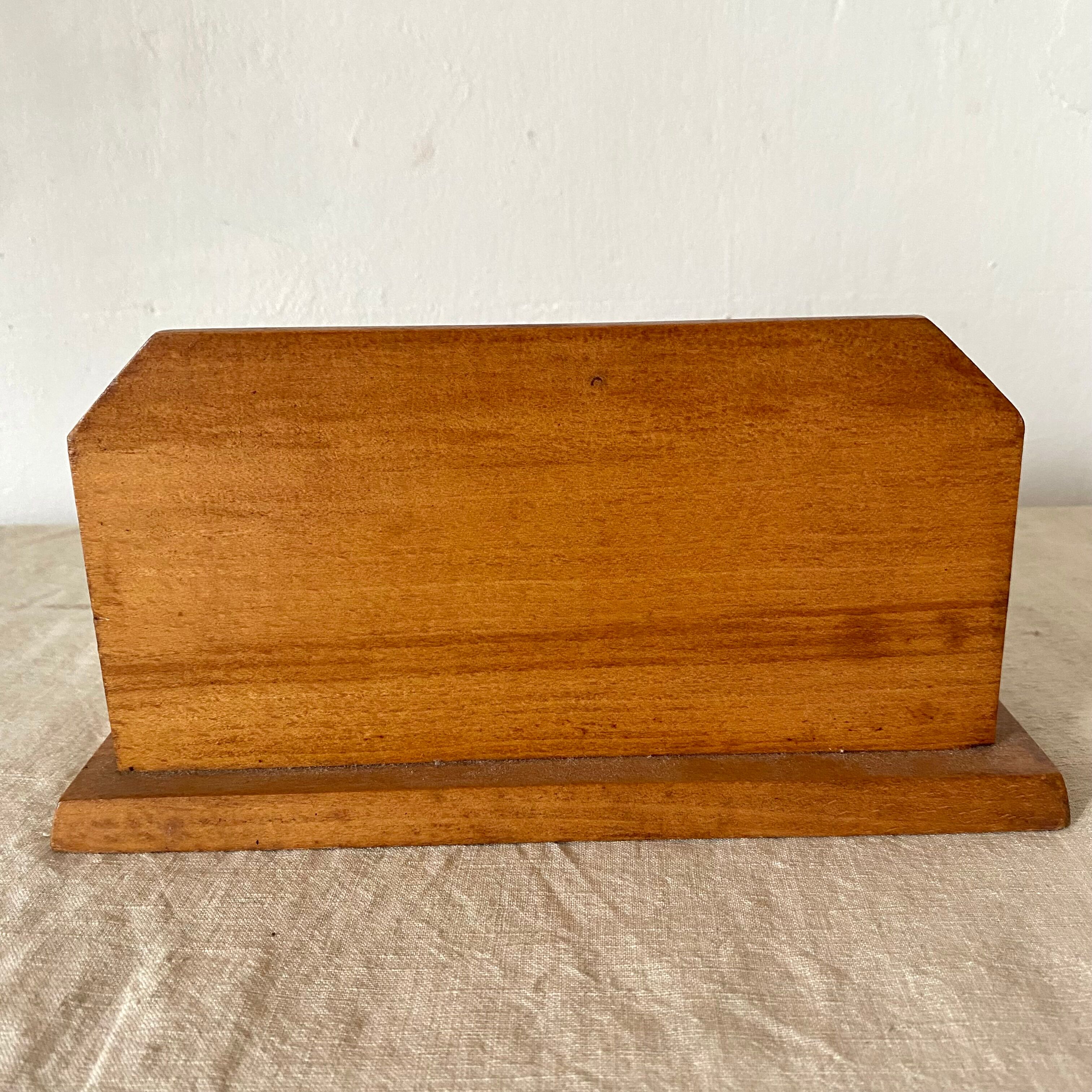 Wooden mail rack, sorter