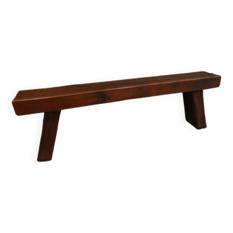 Brutalist oak bench 1960's