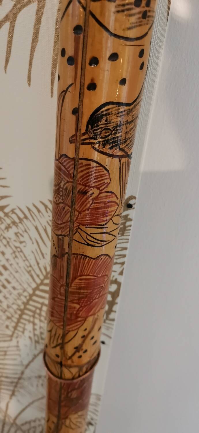 Bamboo wall-mounted locker