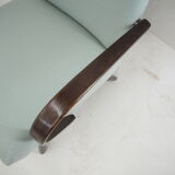 Pair of Ton/Thonet Beech Armchairs, Czechoslovakia