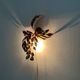 Set of 2 Amazing Italian Hollywood Regency Gilded Wall Lamps by Hans Kögl