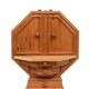 Metamorphic Solid Pine Dry Bar, Folding Design, 1970s, Good Condition