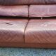Paire de fauteuils et canapé De Sede en cuir cognac des années 70/80