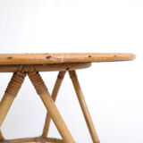 Rattan coffee table from the 60s.