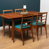 Retro extending dining table & 4 chairs by tom robertson for mcintosh of kirkcaldy