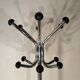 Chrome metal coat rack parrot, 12 balls, vintage 1970s