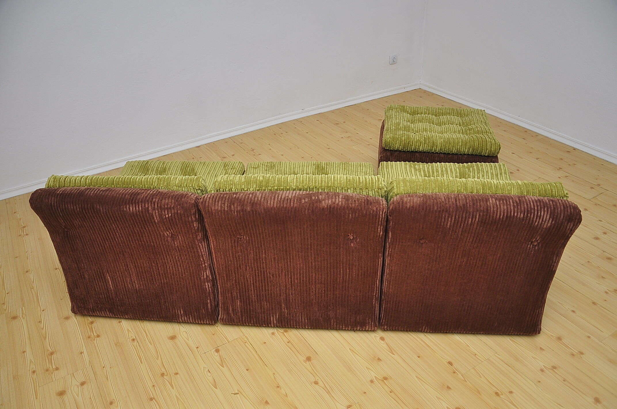 Corduroy modular sofa from DUX, 1970s