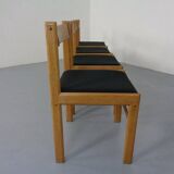 Danish Oak Dining Chairs, Set of 4, 1960s