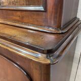 19th century English mahogany two-part bookcase