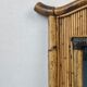 Midcentury palm regency bamboo rattan pencil reed mirror