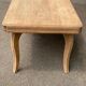 Renovated Art Deco extendable dining table in solid oak and pine from the 1960s.