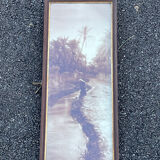 Old photograph from 1920 signed by Alexandre Bourgault, an Orientalist.