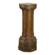Old classical style column in painted terracotta, Italy, 19th century.