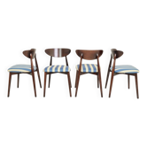Scandinavian dining chairs set of 4 cote d'azur  