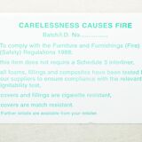 Vintage leather canapé in Art Nouveau style