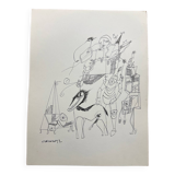 Vintage drawing