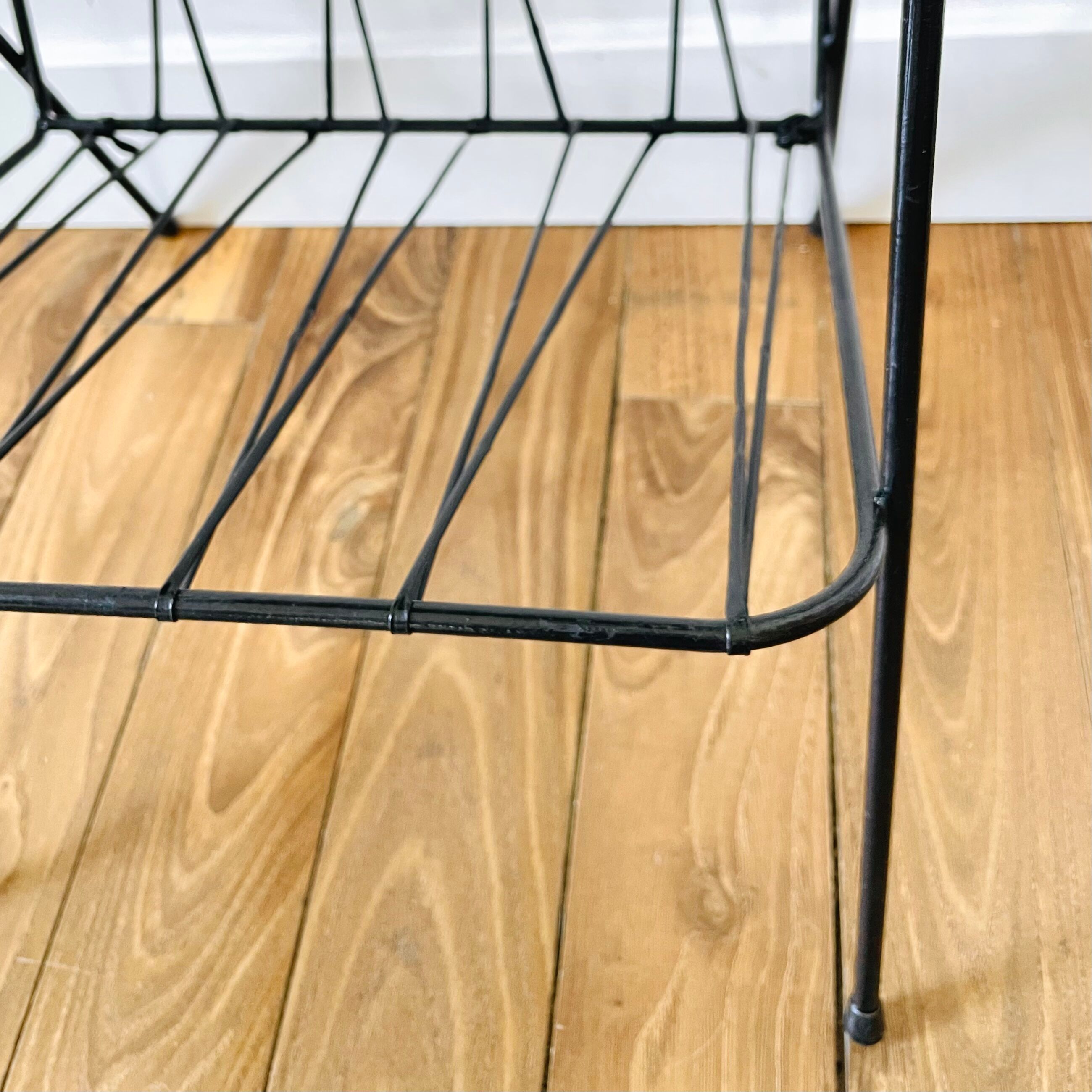 End of sofa metal and wood