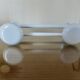 White lacquered metal wall coat rack, 1970