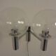 Chromed Glass Wall Lamp from OTT International, 1960s