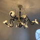Murano chandelier - modern design - superb - warm white LED