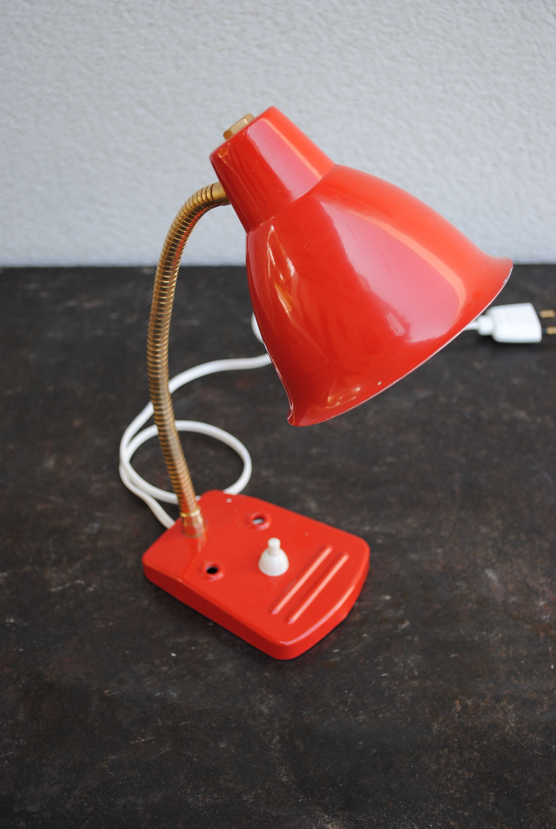 Lamp metal desk vintage