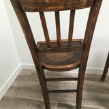 Engraved 1930 bistro chair