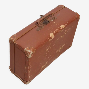 Brown cardboard suitcase