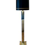 Willy Rizzo bicolor Chrome and gold floor lamp lumica