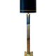 Lampe de sol bicolore en chrome et or Willy Rizzo lumica
