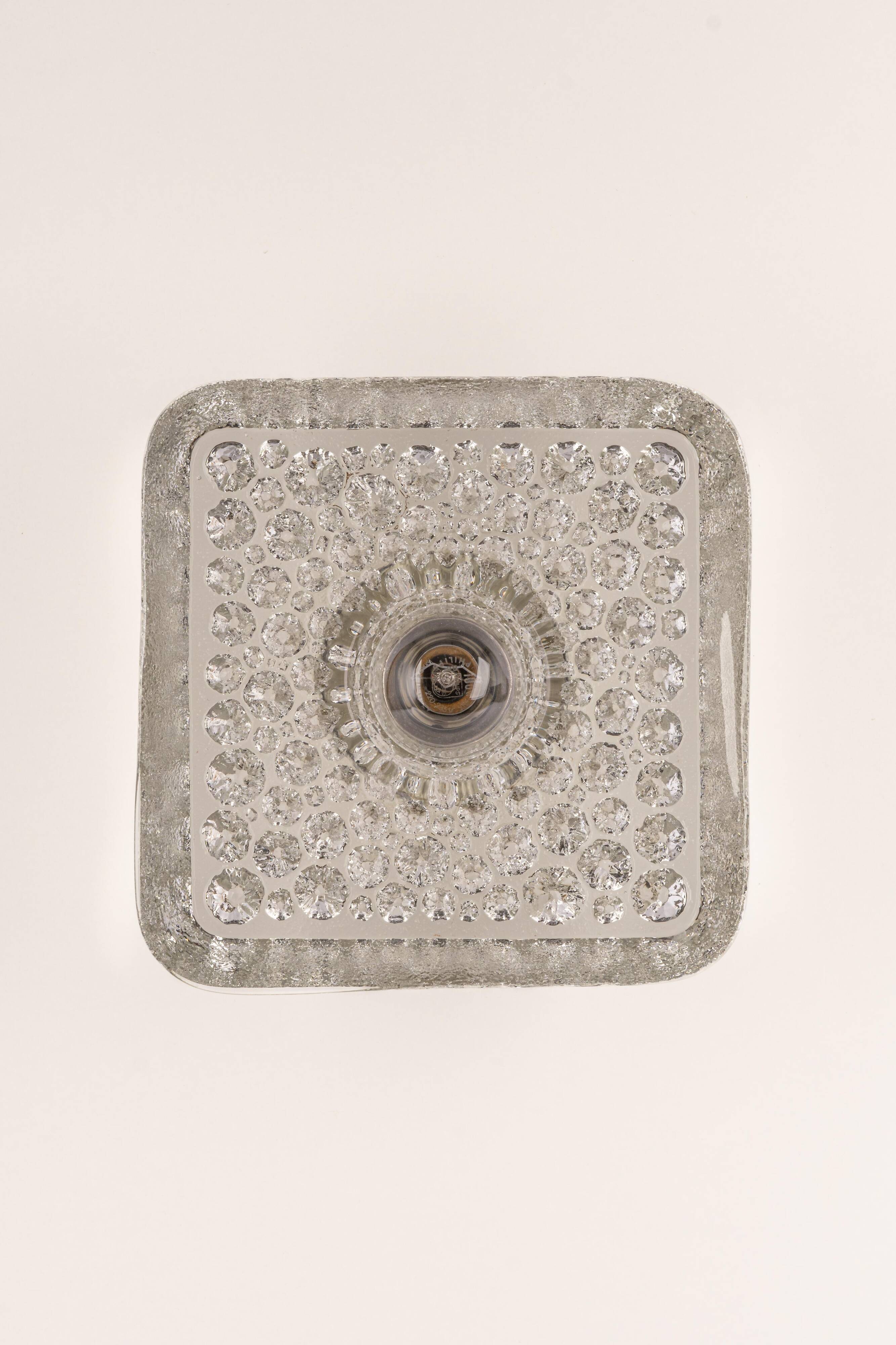 Exclusive Sputnik wall sconces in crystal by Peill & Putzler, Germany.