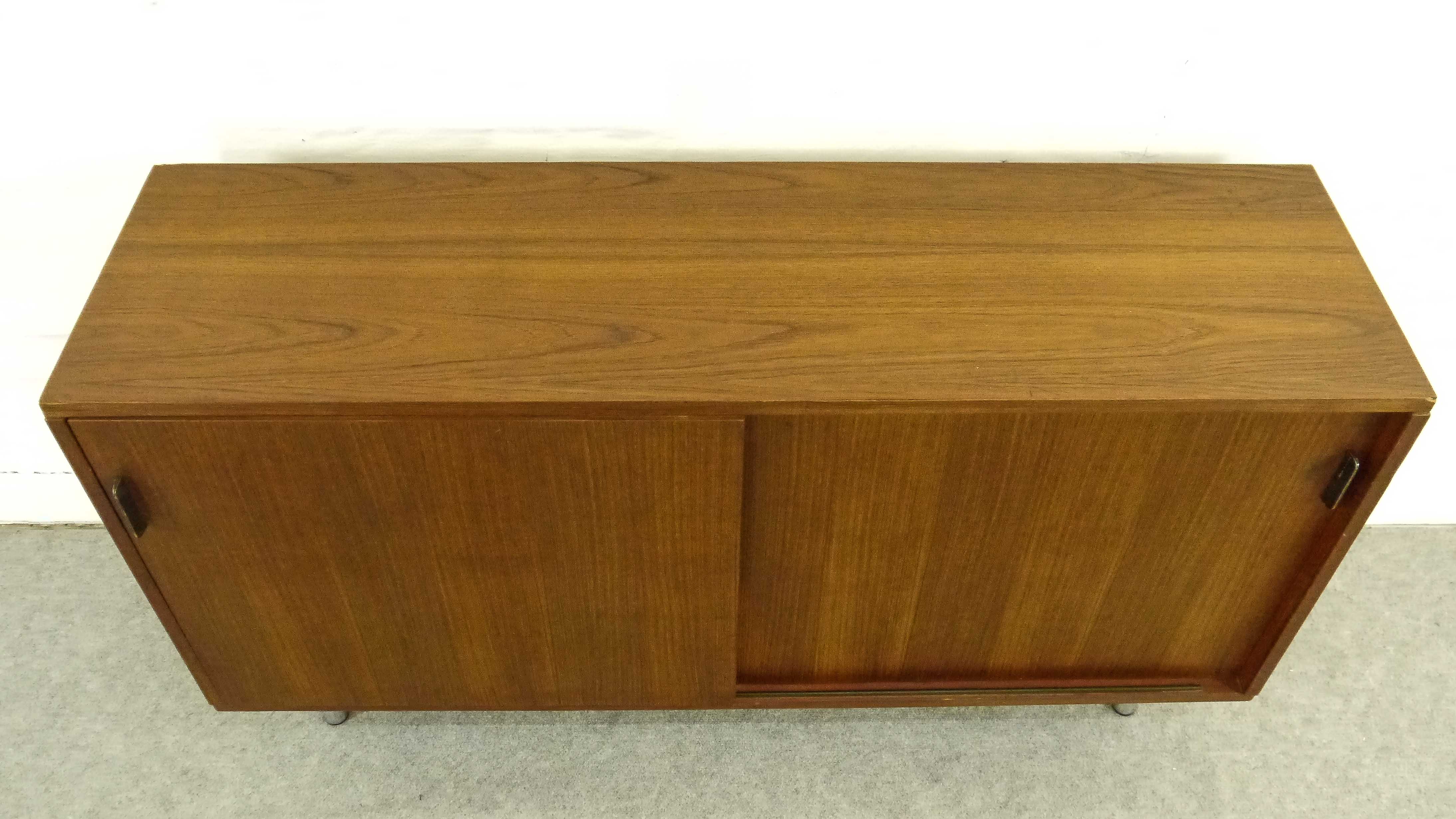 Small Sideboard in Teak by Herbert Hirche for Holzäpfel, Germany