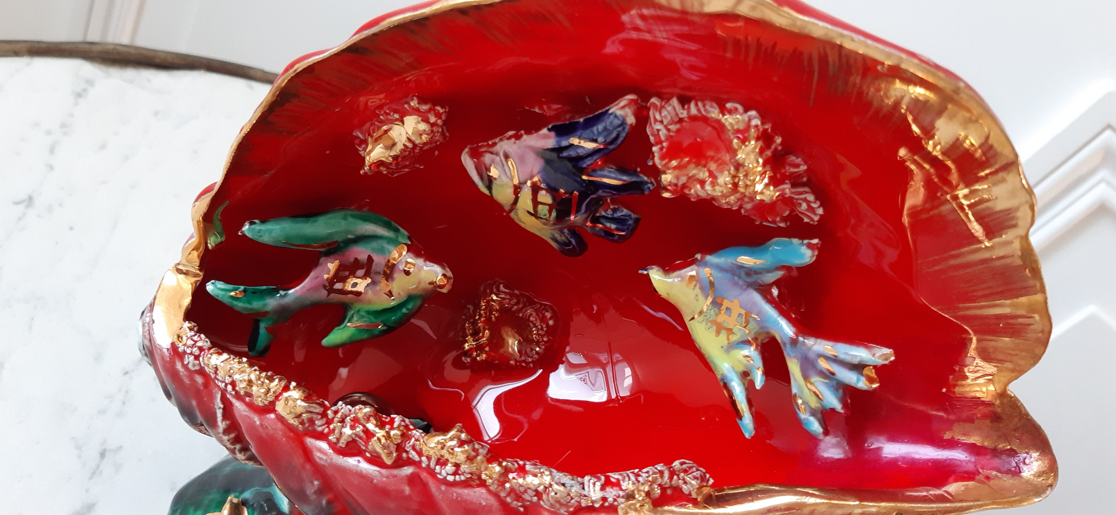 Shell lamp Vallauris years 60-70